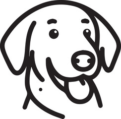 Simple Dog Logo Design With Brown Concept
