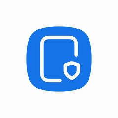 file document protection shield icon