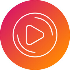 Play Button Vector Icon