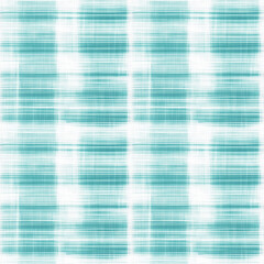 Fototapeta premium Seamless light teal and white plaid pattern with a modern, airy design and woven texture