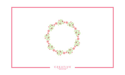  flower vector art, illustration with round shape	
