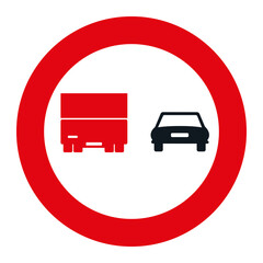 RESTRICTION SIGNS, R-306 - Overtaking prohibited for trucks