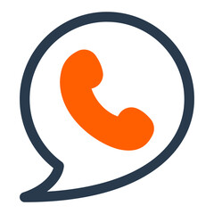 Call Speech Bubble Vector Icon