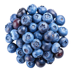 Fresh Blueberries Pile Isolated on White Background, blueberry, fruit, healthy, nature