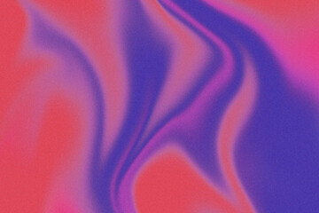 Abstract retro noise gradient background liquid colour shades red and blue