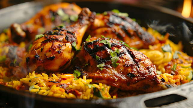 African Inspired Peri Peri Chicken With Spicy Rice