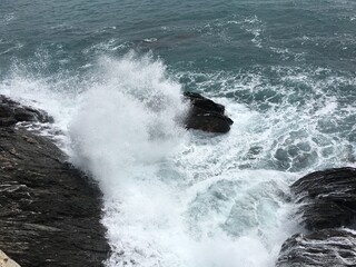 waves on the beach