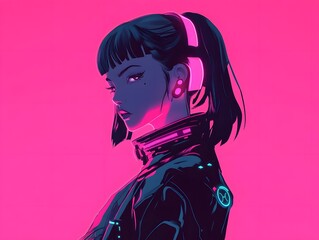 Futuristische Frauen in Sci-Fi-Outfits