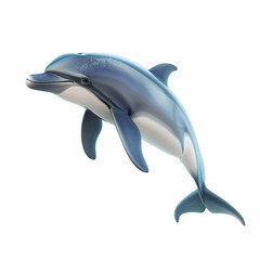 Fototapeta premium Dolphin Sound element animal cartoon isolated whitebackground 16:9