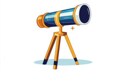 Fototapeta premium Telescope illust. icon