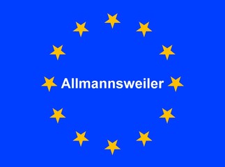 Illustration einer Europaflagge mit der Aufschrift 