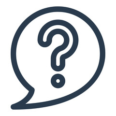 Question Speech Bubble Vector Icon