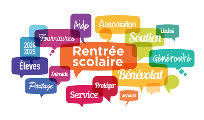 Rentrée scolaire illustration
