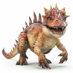Fototapeta premium Dracorex 3D fantasy animal cartoon isolated whitebackground