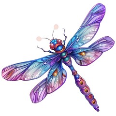 Dragonfly Gravity element animal cartoon isolated whitebackground 16:9