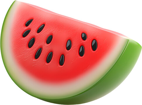 recommend clip art: 3D icon of watermelon clip art