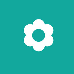simple flower icon illustration Eps 8 