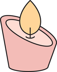 Candle Icon Illustration