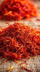 organic dried saffron thread spice isolated,also known in india as kesar,as food texture frame background