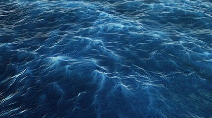 Deep Blue Ocean Waves Abstract Background