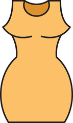 Woman Dress Icon Illustration