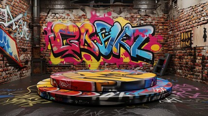 graffiti podium 