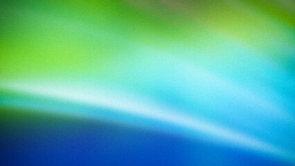 A vibrant gradient background featuring a smooth blend of green, turquoise, and blue hues, transitioning seamlessly with a soft, grainy texture, evoking a fresh and serene atmosphere