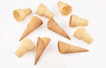 ice cream cone isolated on a white background