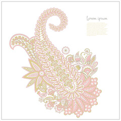 Paisley. Ethnic ornament. Vector illustration isolated