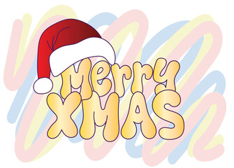 doodle pop art christmas background vector design