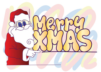 doodle pop art christmas background vector design