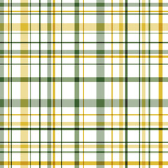 Seamless pattern graphic watercolor yellow green plaid 