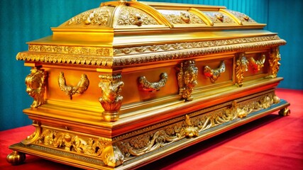 gilded coffin