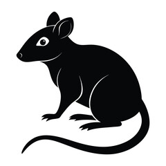 mouse silhouette vector