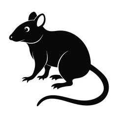 mouse silhouette vector
