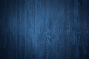 Obraz premium Black dark azure cobalt sapphire blue abstract background. Color gradient. Geometric shape. Wave, wavy curved line. Rough grunge grain noise. Light neon metallic shine shimmer bright. Design 