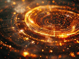 Harmonic convergence of celestial bodies, Fantasy, Mystical, Digital, Emphasizing astrological significance