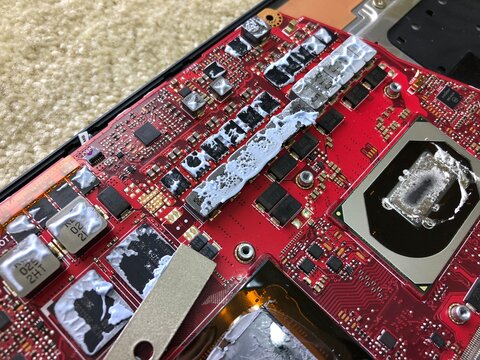 ASUS uses liquid metal in CPUs and GPUs to enhance cooling and performance, conducts 17 times more heat than traditional thermal pastes, from 2019, in Dubai, United Arab Emirates - August 21, 2024