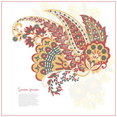 Paisley. Ethnic ornament. Vector illustration isolated