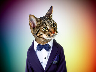 Cat in suit #2