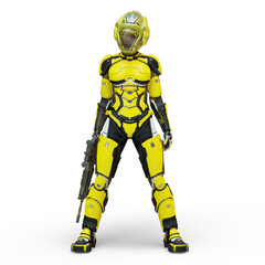 サイバー戦士　3DCGレンダリング