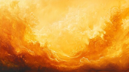 Fiery Abstract Sunburst Art