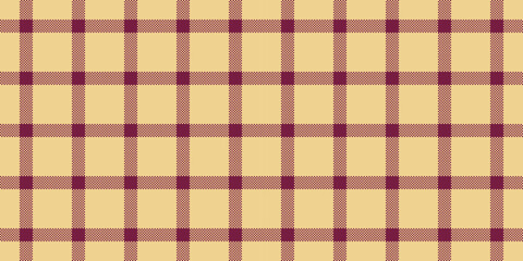 Herringbone fabric check pattern, girl tartan background vector. Age texture plaid textile seamless in amber and pink colors.