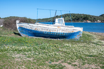 Kassandra coastline near near village of Xina, Chalkidiki, Greece