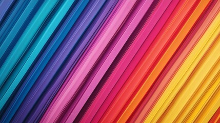 Colorful Diagonal Stripes Background