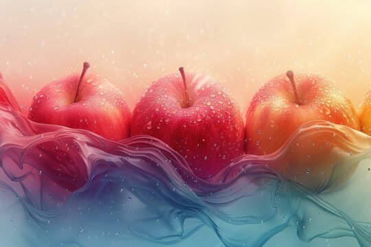abstract background in colors and patterns for Apple Jack or Applejack Month