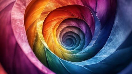 Abstract Rainbow Swirl
