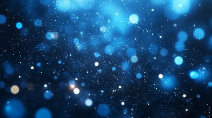 Fototapeta premium Enchanting Blue Bokeh Background