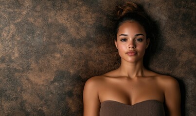 Fototapeta premium confident woman with natural makeup