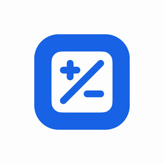 calculator math count icon vector